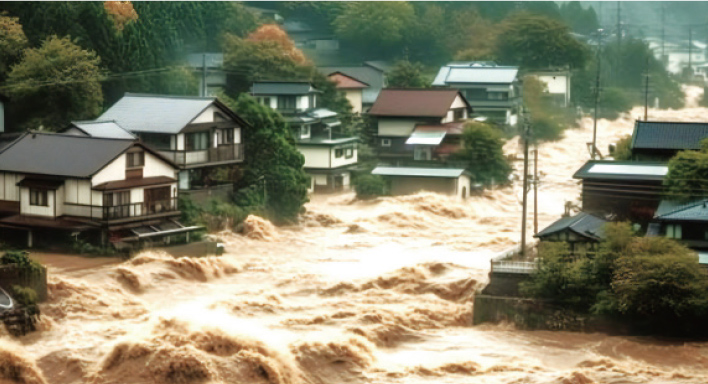 豪雨などによる水害に注意！