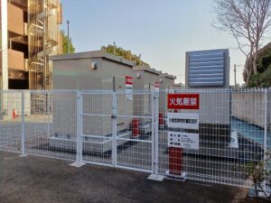 介護老人保健施設船橋うぐいす園_非常用自家発電設備整備事業_油庫・発電機