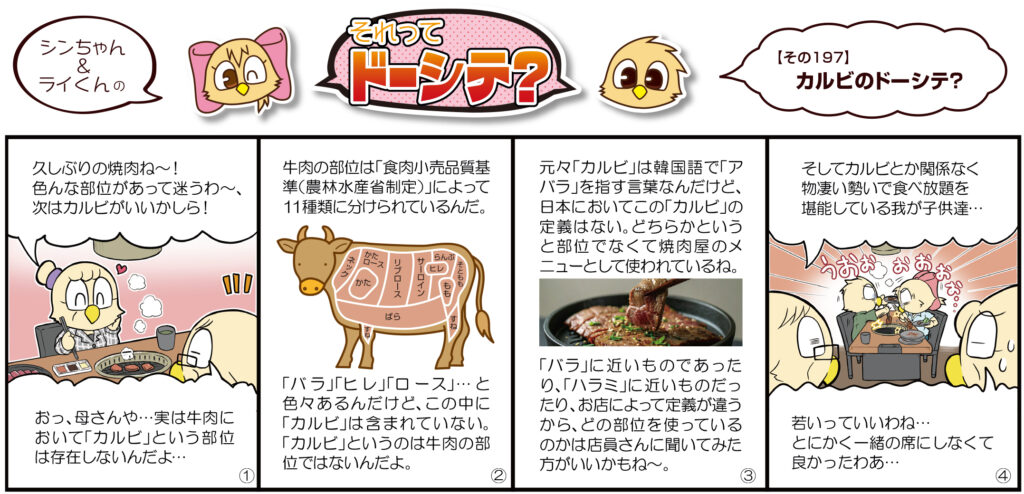 それってドーシテ？カルビのドーシテ？