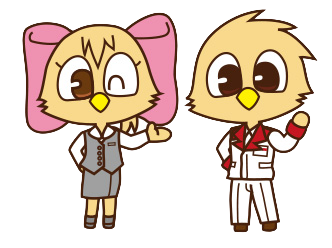 情報誌フィデスレター マスコット「シン」「ライ」